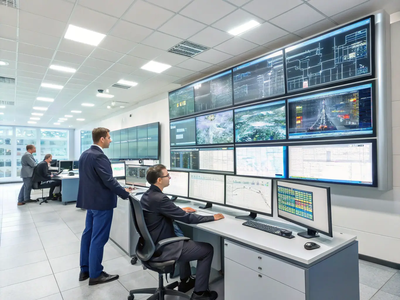 A visual representation of a complex industrial process being monitored and controlled through a sophisticated automation system, emphasizing the real-time data and control capabilities of Kavod Automation's process automation solutions.